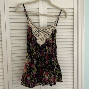 Black Multicolored Blouse